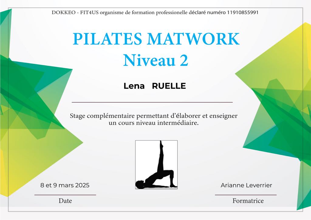 Pilates Matwork Niveau 2